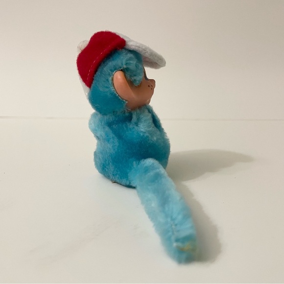 Vintage Monchichi Finger Hugger Monkey Mini Toy Canada Hat - Picture 11 of 16